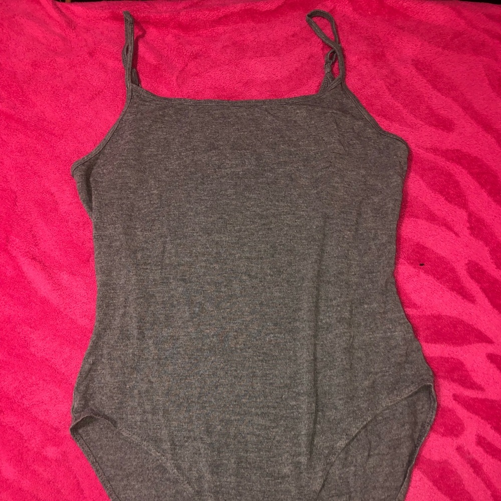 grey tank bodysuit